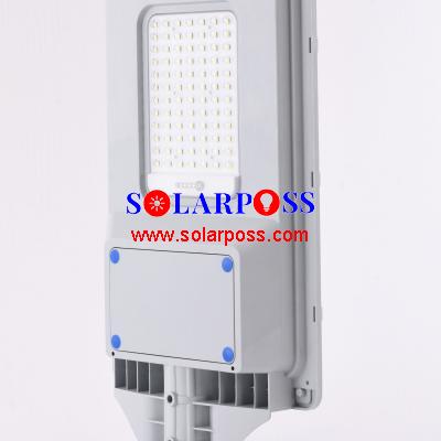 NZ-50W 100W integrated all in one solar light ABS housing Outdoor Economic Dusk to Dawn Control All in One Solar Street Light 