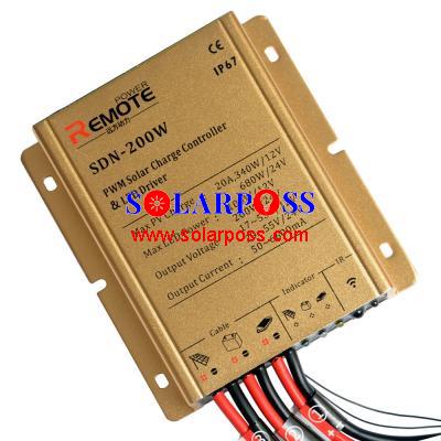 SDN-40W 60W 100W 150W 200W PWM SOLAR CHARGE CONTROLLER with built in LED driver