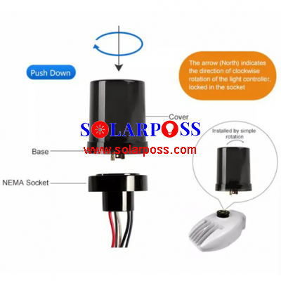 0-10V Dimming Wireless LED Street Lamp Dimmer Remote Controller With NEMA Standard for Smart City IoT Technology