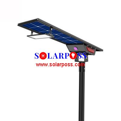 BF-30W 40W 60W 80W 100W 120W Bifacial Integrated all in one Solar Led Street Light 5100lm 6800lm 8500lm 10200lm 13600lm 17000lm Outdoor Solar Powered LED Street Light High Lumen Waterproof IP65 